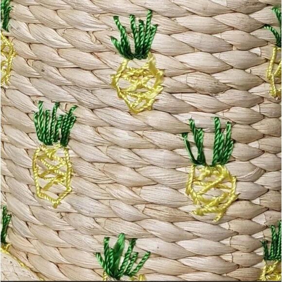New Rachel Ashwell Pineapple Handbag Rattan Jute Crossbody North South Purse - Picture 2 of 16